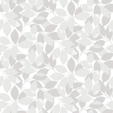 Augusti harmaa lehtitapetti Durolta 676 01 image