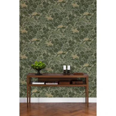 Duron vihrea lintutapetti Brunnsgatan 095 03 image