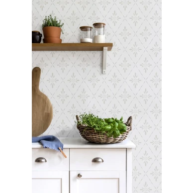 Beige keittion tapetti Durolta Ljungbacka 392 01 image