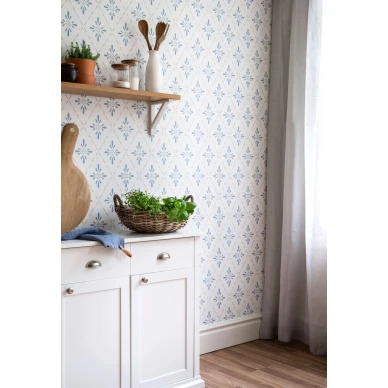 Salmiakkiruudullinen tapetti Durolta Ljungbacka 392 04 image