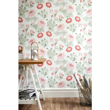 Varillinen kukkatapetti Blomsterang Durolta 398 03 image