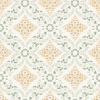 Dahlstromska garden keltainen ruudullinen tapetti Durolta 686 01 image