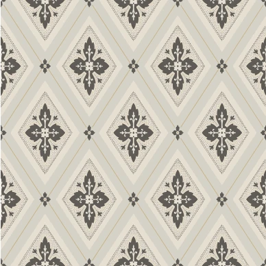 Astrid musta beige ruudullinen tapetti Durolta 692 03 image