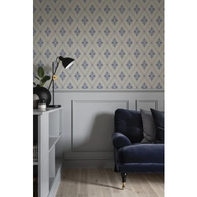 Sininen ruudullinen tapetti Astrid Durolta 692 02 image