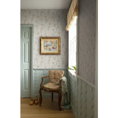 Iris romanttinen kukkatapetti keltaisilla kukilla image