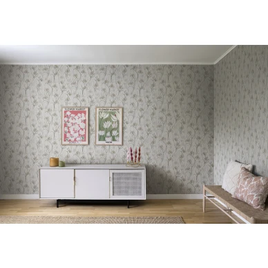 Sandbergin Iris on valkoinen tapetti vaaleanpunaisilla kukilla image