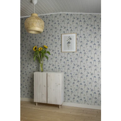 Sinivalkoinen Iris on romanttinen kukkatapett image