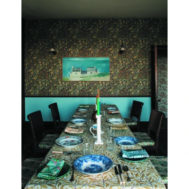 William Morris tapetti keittioon Fruit ruskealla hedelmakuviolla 217103 image