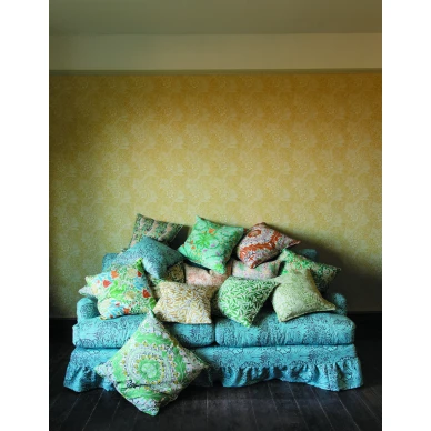 Keltainen kukkatapetti Marigold Morrisilta 217091 image