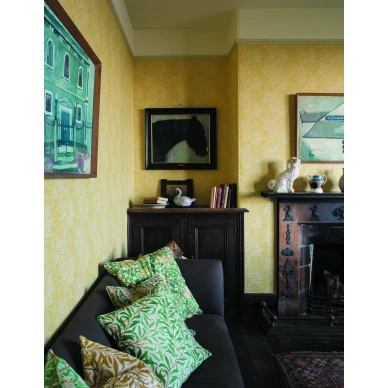 Olohuoneen tapetti Morrisilta Marigold keltaisella kukkakuviolla 217091 image