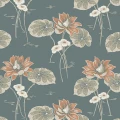 Haga sininen kukkatapetti Borastapetilta 4168