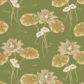 Haga vihrea kukkatapetti Borastapeterilta 4167