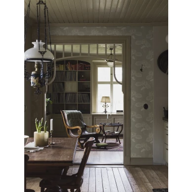 Olohuoneen tapetti Haga jugendtyylisella kukkakuviolla Borastapeterilta 4169 image