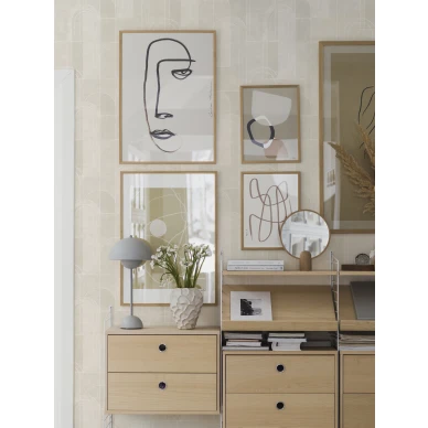 Olohuoneen moderni graafinen tapetti Sjohagen 4191 Borastapetilta image