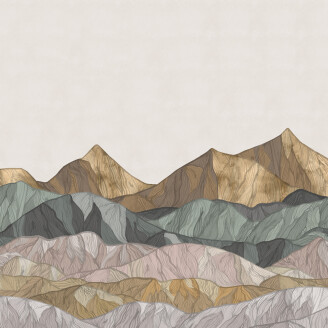 Coloured Mountain varikas vuoritapetti Borastapeterilta 9465w image