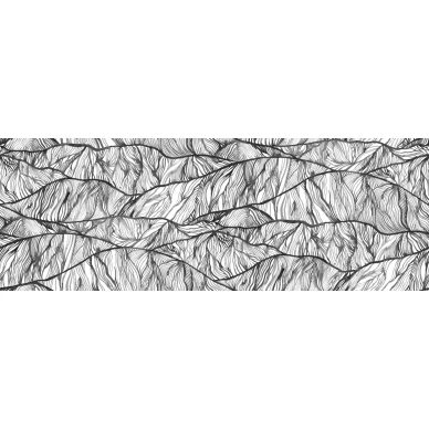 Flow mustavalkoinen graafinen tapetti 9462w Borastapeterilta koko kuvio image