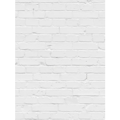 Valkoinen valokuvatapetti tiiliseinakuvalla White Brick Wall 9459w image