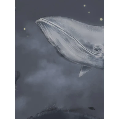 Hauska tapetti lapsille Whales In The Sky Borastapeterilta 9458w image