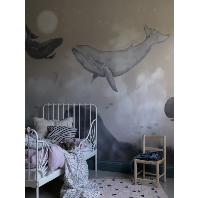 Lastenhuoneen tapetti Whales In The Sky Borastapeterilta 9456w image