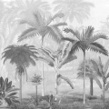 Vintage Palms harmaa palmutapetti Borastapeterilta 9452w