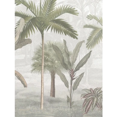 Vintage Palms harmaa vihrea palmutapetti Borastapeterilta 9454w image