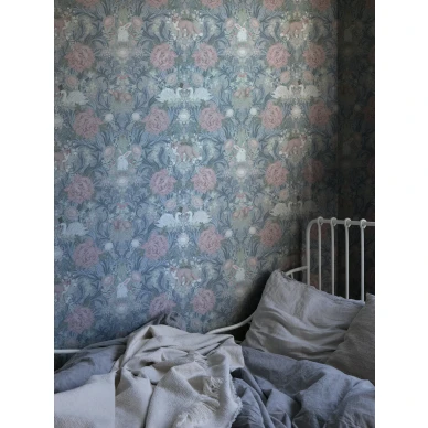 Lastenhuoneen elaintapetti Swanlake 9449w Borastapeterilta image