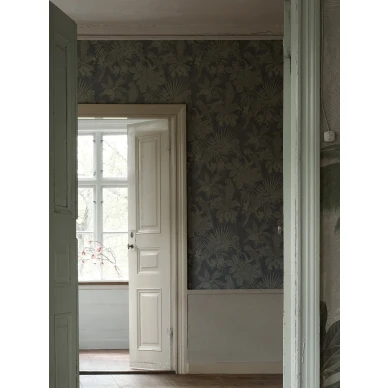 Borastapeterin tumma lehtitapetti rohkeille Parrot 9445w image