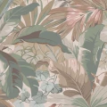 Palm Leaf beige roosa lehtitapetti Borastapeterilta 9442w