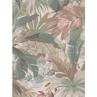 Palm Leaf beige roosa lehtitapetti Borastapeterilta 9442w image