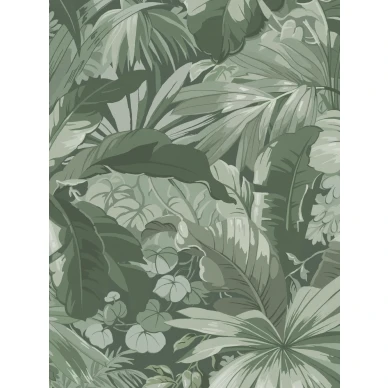 Rohkea tapetti suurella lehtikuviolla Palm Leaf Borastapeterilta 9440w image