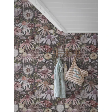 Suurikuvioinen kuvatapetti kukkakuviolla Borastapeter Studiolta Meadow 9474w image