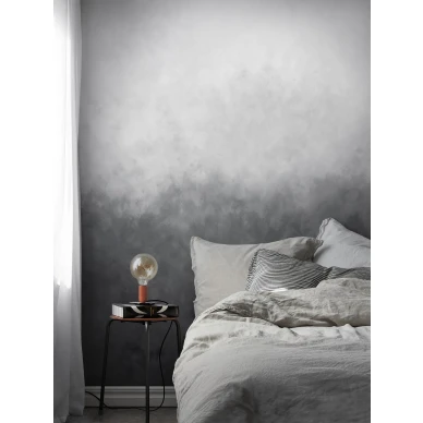 Harmaa makuuhuoneen tapetti Gradient Painting 9422w Borastapeterilta image