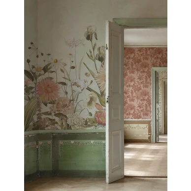 Suurikuvioinen kukkatapetti Dahlia 9418w Borastapeterilta image