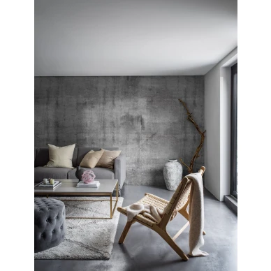 Olohuoneen valokuvatapetti betonikuviolla Concrete Wall 9415w image