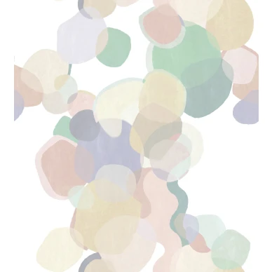 Caleidoscope pastellinvarinen graafinen tapetti Borastapeterilta 9412w koko kuvio image