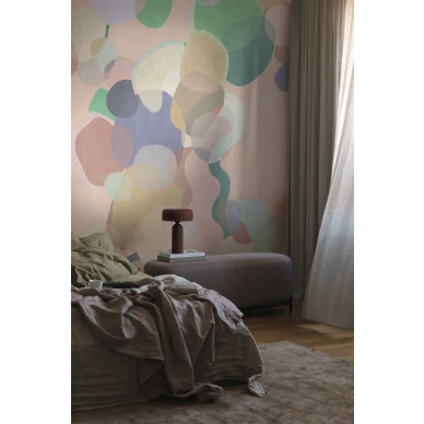 Leikkimielinen makuuhuoneen tapetti Caleidoscope 9411w Borastapeterilta image