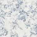 Blossom Mini sinivalkoinen kukkatapetti Borastapeterilta 9405w