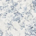 Blossom ll sinivalkoinen kukkatapetti Borastapeterilta 9402w koko kuvio