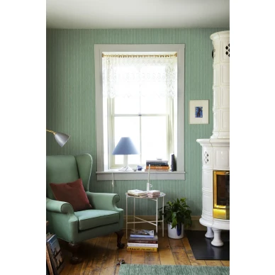 Vanhanaikainen vihrea tapetti Brita Sandbergilta S10142 image