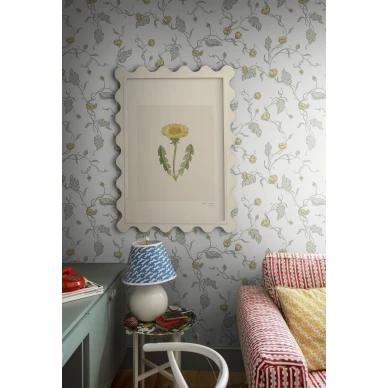 Olohuoneen kukkatapetti Elmire Sandbergilta S10147 image