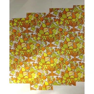 Oranssi retrotapetti Hedelmamalja 70086 Pihlgren ja Ritolalta image