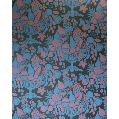 Runsaskuvioinen retrotapetti Hedelmamalja 70096 Pihlgren ja Ritolalta image