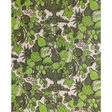 Vihrea paperitapetti Hedelmamalja 70085 Pihlgren ja Ritolalta image