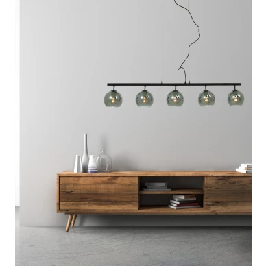 Harmaa lasinen kattovalaisin Atom Anetalta image