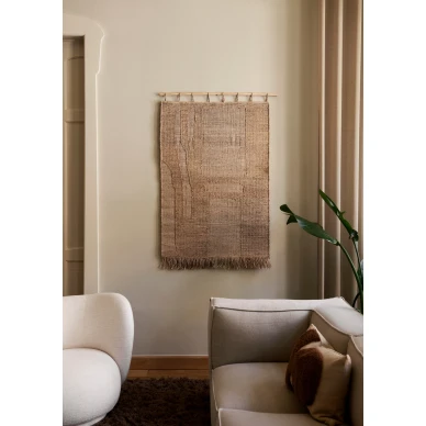 Ruskea seinaryijy olohuoneeseen Harvest Wall Rug 1104266299 Ferm Livingilta image
