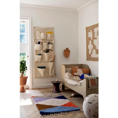 Teinihuoneen sailytysratkaisu Canvas Wall Pockets 1104266380 Ferm Livingilta image