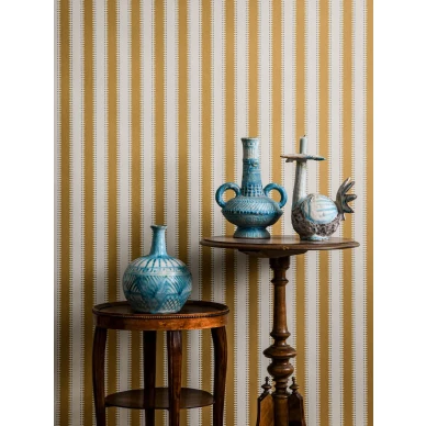 Keltainen raitatapetti Jagged Stripe 30 57 Langelid von Bromssenilta image