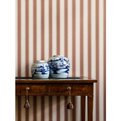 Ruskea tapetti Jagged Stripe 30 58 Langelid von Bromssenilta image