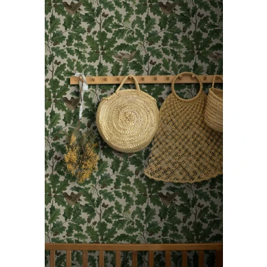 Borastapeterin vihrea lehtitapetti In The Oak 2049 image