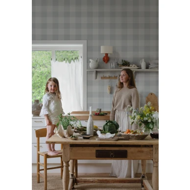 Keittion ruututapetti Lykke S10229 Sandbergilta image